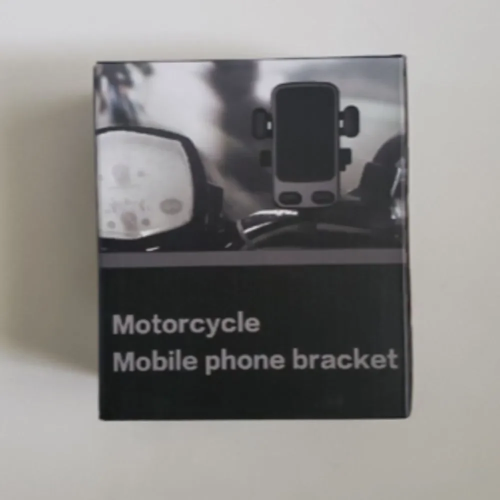 NIB Universal Motorcycle Mobile Phone Mounting Bracket Handlebar Holder Black